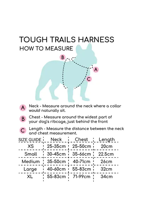 Pawsome Boutique Tough Trails Harness- 100 Aker Wood